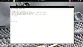 Telnet access your target Kali Linux 2.0