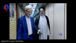 ویدئوی ورود نامزدهای انتخابات به صدا وسیما