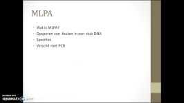 Multiplex Ligation dependent Probe Amplification