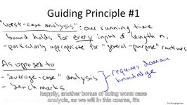 L1 8  Guiding Principles for Analysis of Algorithms