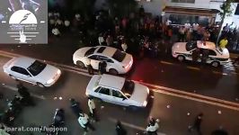 حضور نیروی انتظامی در محل تجمع هواداران روحانی