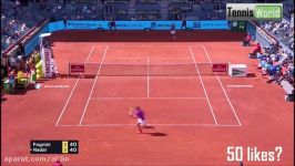 Rafael Nadal vs Fabio Fognini  Madrid Open 2017 Highlights