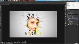 Creative Face Photo Menipuletion  Photoshop tutorial Paint Splash using Brush