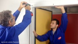 Cold room door installation  Hinged frigo door