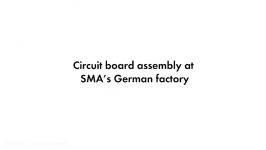 Circuit board assembly at SMAs German factory