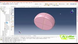 برخورد جسم به کیسه هوا Airbag آباکوس Abaqus