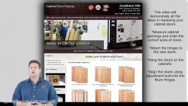 How to measure cabinet openings install hinges and hang and align cabinet doors.