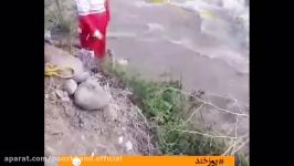 عملیات نجات خودروی پراید رودخانه هراز