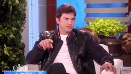 حضور Ashton Kutcher در برنامه The Ellen DeGeneres Show