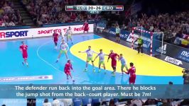 Video 57  7 Metre ÔÇô Blocking a shot at the goal