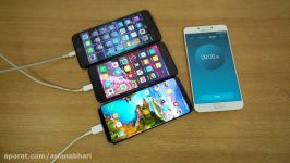 Xiaomi Mi6 vs Galaxy S8 vs iPhone 7 Plus  Battery Drain Test 4K
