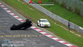 Nürburgring CRASH ROLLOVER Honda Civic Type R  13 05 2017 Touristenfahrten Nordschleife