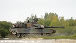 M1A1A2 ABRAMS battle tank in ACTION