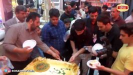 مراسم پخش بزرگترین کیک سوهان ایران در سوهان مصطفی