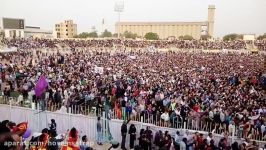 استقبال مردم خوزستان روحانی استادیوم تختی اهواز