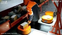 Robots sorting system helps Chinese pany finish at least 200000 packages a day in the warehouse