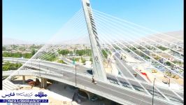 افتتاح پل کابلی ولیعصر شیراز، بزرگترین پل کابلی کشور