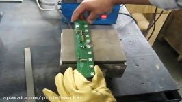 Manual wave soldering with Wenesco wave solder pot