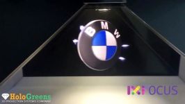 نمونه ای تبلیغات سه بعدی BMW در دستگاه هولوگرافیک