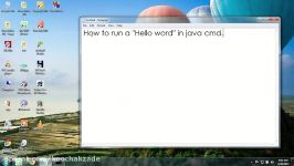 Very Simple Java Hello World program with Notepad and cmd ...