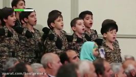 اجرای گروه سرود نسیم قدر در محضر رهبر انقلاب اسلامی