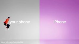 تبلیغ مفهومی اپل برای مقایسه لیست مخاطبان آیفون