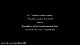 Shortest Game Decisive in World Chess Championship History  Anand vs. Gelfand  Game 8