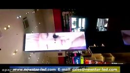 Indoor front service led display with magnet led module design