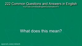 English Speaking Practice  Most Common Questions and Answers in English