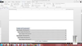 How to create an automatic table of contents in Microsoft Word 2013