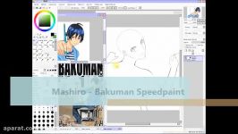 Mashiro Bakuman Speedpaint on SAI