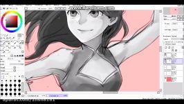 Anime Manga Couple Painting on SAI