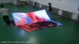 Low cost flexible LED screen wall  STC P25mm in factory internal Show.