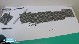 how to build an Flexible LED Curve Screen Wifi controlled with easy addressable LEDs WS2812b WS2811