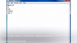 How to make a lag virus using notepad.
