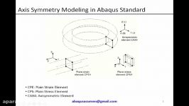 Abaqus CAEStandard Use of Axis Symmetry stress element to model Brinell hardness test