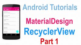 225 Android RecyclerView Tutorial Part 1 