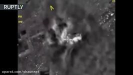 Combat Cam Russian airstrikes destroy ISIS convoy kill over 80 terrorists near Raqqa