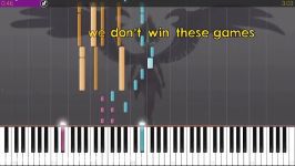 Unleash the Magic  SOLO PIANO COVER wLYRICS   Synthesia HD