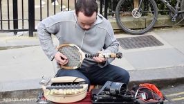 Amazingly creative street musician in London