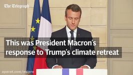 Macron slams Trumps withdrawal from Paris climate deal