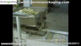 Snack Food Packing Machine With Nitrogen Flushing Potato Chips Packaging Line With Z type Conveyor