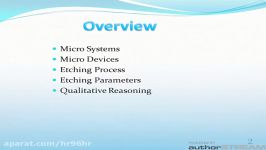 Etching Processes for Microsys