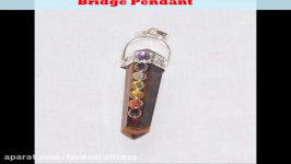 Gemstone Seven Chakra Bridge Agate Pendant