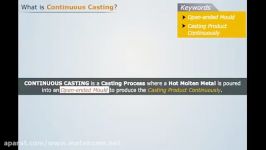 Continous casting process ANIMATION