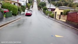 Cycling up the steepest street in the World in New Zealand