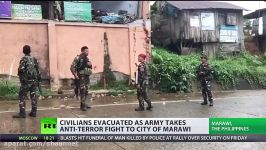 جنگ داخلی فلیپین مردم توسط ارتش ماراوی خارج میشوند