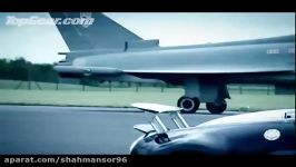 مسابقه بوگاتی هواپیمای جنگی Top Gear Euro fighter