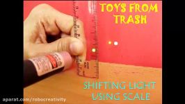 SHIFTING LIGHT USING SCALE  ENGLISH  A plastic scale as a prism