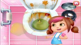 Fun Baby Care  Kids Learning Clean Toilet Pet Care Daddys Little Helper C